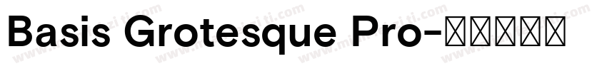 Basis Grotesque Pro字体转换